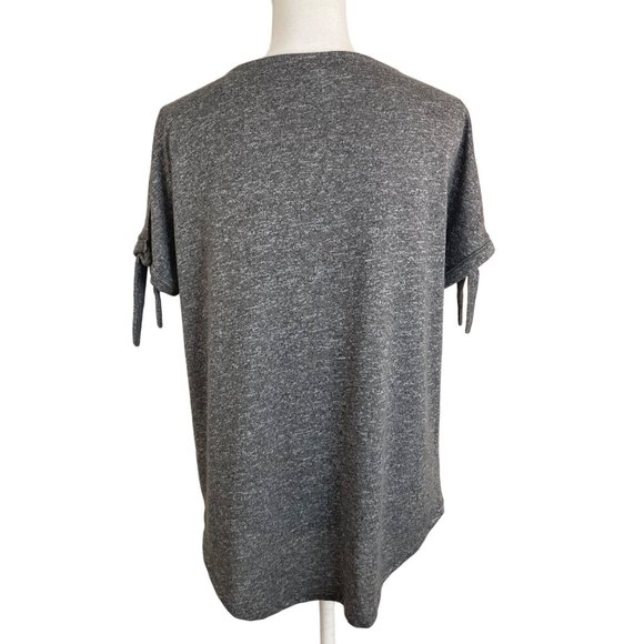 a.new.day Grey Tie Sleeve Top M - Picture 4 of 7